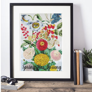 Gepersonaliseerde  Chrysanthemum Poppy Lila Poster
