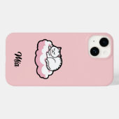 Gepersonaliseerde Chubby Cat Curling Up – Schattig Case-Mate iPhone Case (Achterkant (horizontaal))
