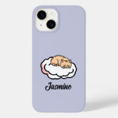 Gepersonaliseerde Chubby Cat Curling Up – Schattig Case-Mate iPhone Case (Achterkant)