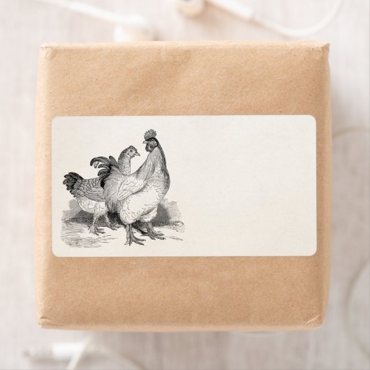  gepersonaliseerde cichenrooster Cochin Birds Etiket (Insitu)