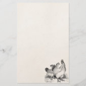  gepersonaliseerde cichenrooster cochin vogels briefpapier (Voorkant)