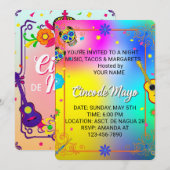 Gepersonaliseerde Cinco de Mayo Party Uitnodiging (Voorkant / Achterkant)