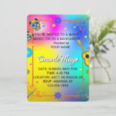 Gepersonaliseerde Cinco de Mayo Party Uitnodiging (Staand voorkant)