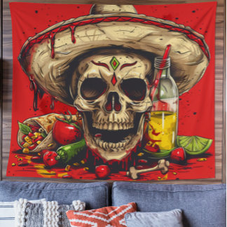 Gepersonaliseerde Cinco de Mayo Tapestry Wandkleed