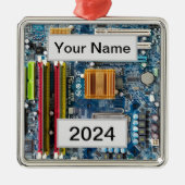 Gepersonaliseerde Circuit board metal ornament (Voorkant)
