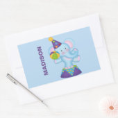 Gepersonaliseerde Circus Olifant Stickers (Envelop)