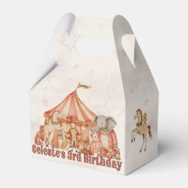 Gepersonaliseerde Circus Thema Favoriete Dozen 🎪� Bedankdoosjes