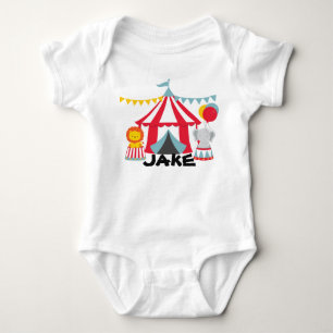 Gepersonaliseerde Circus Theme Birthday Baby Romper