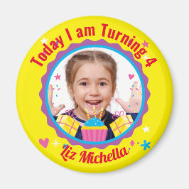 Gepersonaliseerde Cirkel magneet Gift Pin Birthday