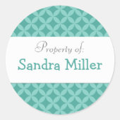 Gepersonaliseerde cirkel sticker label (Voorkant)
