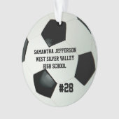 Gepersonaliseerde Cirkel Voetbal Sport Ornament (voorkant)