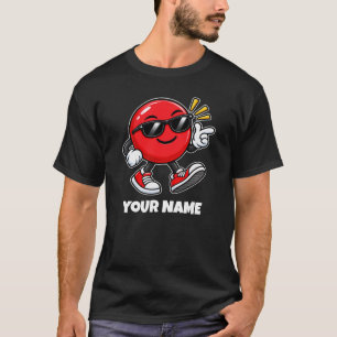 Gepersonaliseerde cirkelnaam & aangepaste tekst t-shirt