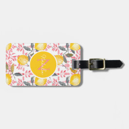 Gepersonaliseerde citroen bagagelabel