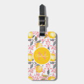 Gepersonaliseerde citroen bagagelabel (Voorkant verticaal)