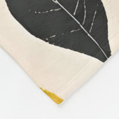 Gepersonaliseerde  citroenen met groene bladeren fleece deken (Hoek)