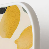 Gepersonaliseerde  citroenen met groene bladeren pickleball paddle (Links Detail)