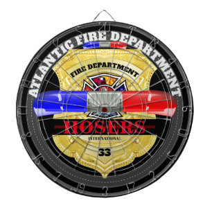 Gepersonaliseerde City Name Fire Department Dartbo Dartbord