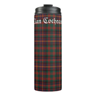 Gepersonaliseerde Clan Cochrane Tartan Thermosbeker