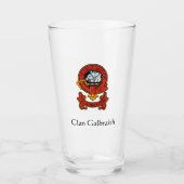 Gepersonaliseerde Clan Galbraith Drink bril Glas (Voorkant)