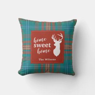 Gepersonaliseerde Clan Wilson Tartan hield kerstmi Kussen