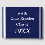 Gepersonaliseerde Class Reunion Guest Book, ALLE K Gastenboek (Achterkant)