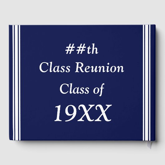 Gepersonaliseerde Class Reunion Guest Book, ALLE K Gastenboek (Achterkant)