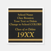 Gepersonaliseerde Class Reunion Servetten in UW KL (Voorkant)