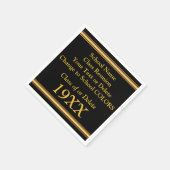 Gepersonaliseerde Class Reunion Servetten in UW KL (Hoek)