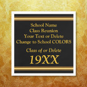 Gepersonaliseerde Class Reunion Servetten in UW KL
