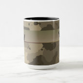 Gepersonaliseerde Classic Brown en Tan Camo Mok (Midden)