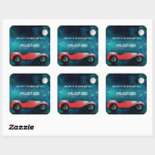 Gepersonaliseerde Classic Car Gifts Hart Sticker (Vel)