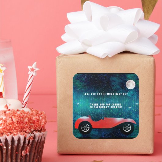 Gepersonaliseerde Classic Car Gifts Hart Sticker (Feest)