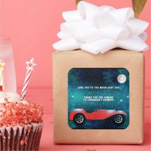 Gepersonaliseerde Classic Car Gifts Hart Sticker