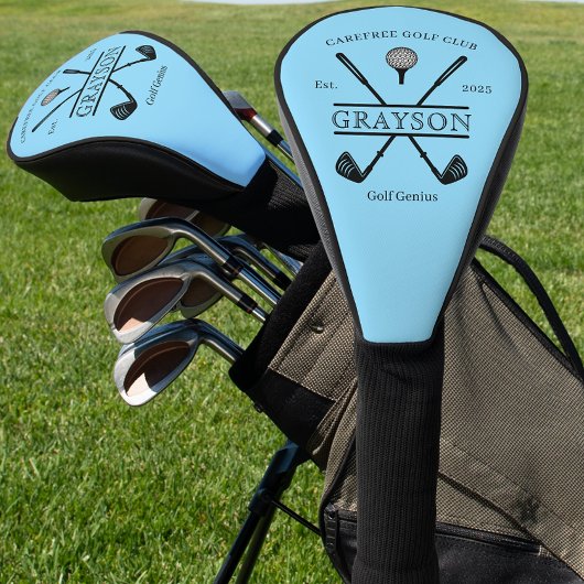 Gepersonaliseerde Classic Golf Club Blauw Golfheadcover