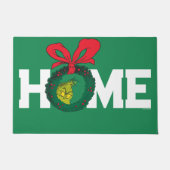 Gepersonaliseerde Classic Grinch | Kerstkrans Deurmat (Voorkant)