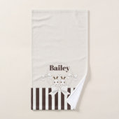 Gepersonaliseerde Classic Modern Schattige Twin Bu Bad Handdoek (Handdoek)