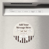 Gepersonaliseerde Classic Modern Schattige Twin Bu Magneet (Insitu (Vaatwasser))