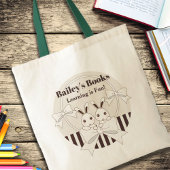 Gepersonaliseerde Classic Modern Schattige Twin Bu Tote Bag