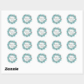Gepersonaliseerde Classic ronde Stickers (Vel)