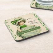 Gepersonaliseerde Classic St. Patrick's Day Bier Onderzetter (Linkerzijde)