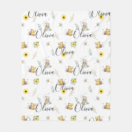 GEPERSONALISEERDE CLASSIC WINNIE BEER BABY DEKEN C