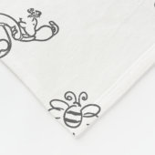 Gepersonaliseerde Classic Winnie Beer Baby Naam De Fleece Deken (Hoek)