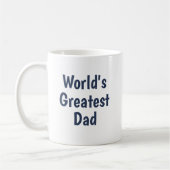 Gepersonaliseerde Classic World's Greatest Dad Mok (Links)