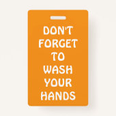 Gepersonaliseerde Classroom Badkamer Pass Docenten Badge (Achterkant)