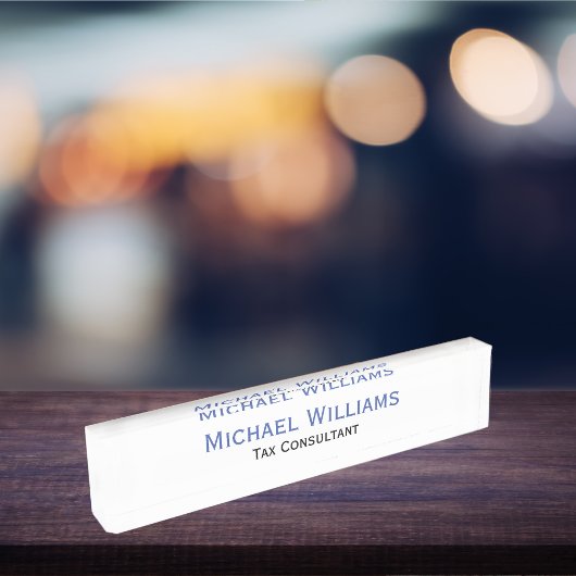 Gepersonaliseerde Classy Modern Executive Functie Naambordje