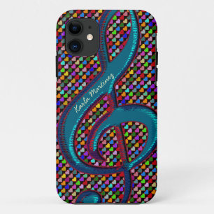 gepersonaliseerde clave musical note harten Case-Mate iPhone case