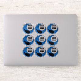 Gepersonaliseerde Clear Logo Stickers