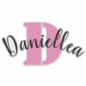 Gepersonaliseerde Clear Vinyl Bagage Naam Stickers (Voorkant)