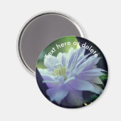 Gepersonaliseerde Clematis Bloem Magneet (Voorkant / Achterkant)