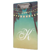 Gepersonaliseerde Clip Board Beach Sunset Palm Tre Klembord (Links)
